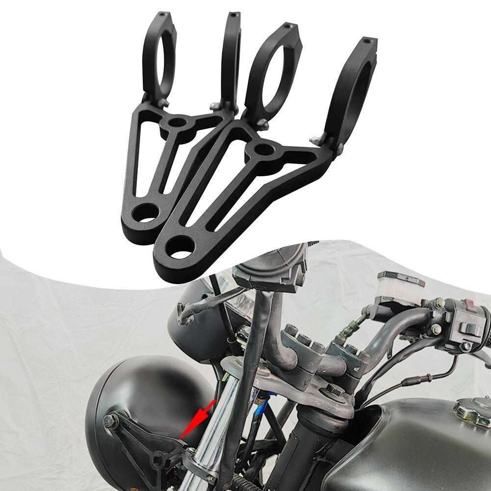 33-41mm Headlight Bracket Mounting Clamp Shock Absorber Front Fork Light Holder