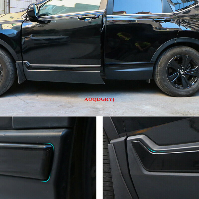 Glossy Black Body Side Overlay Molding Trim Cover for Honda CRV CR-V 2017-2022