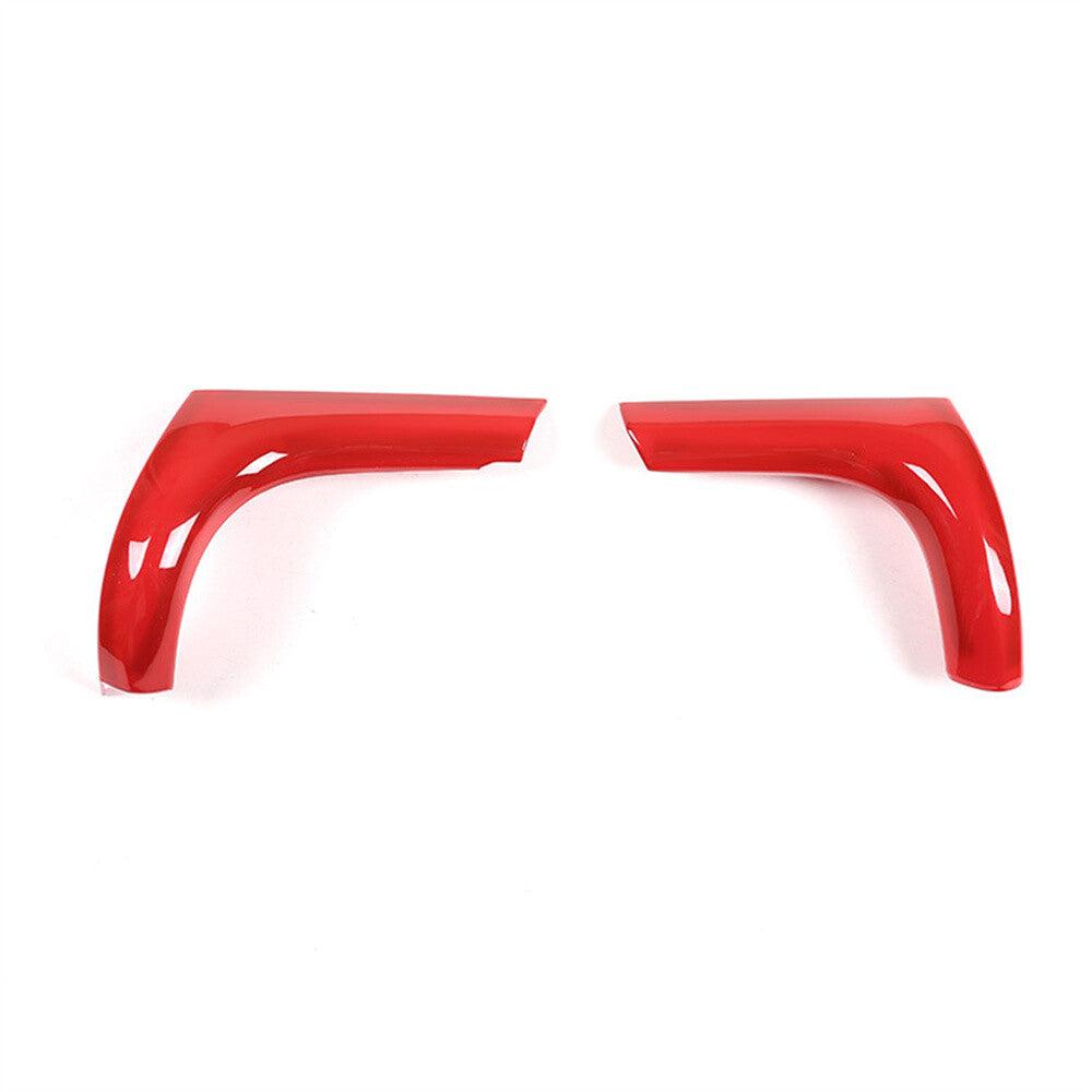 Kit For T@yota Hilux Revo 2015-2021 Dashboard Side Air Vent Outlet Cover ABS Red