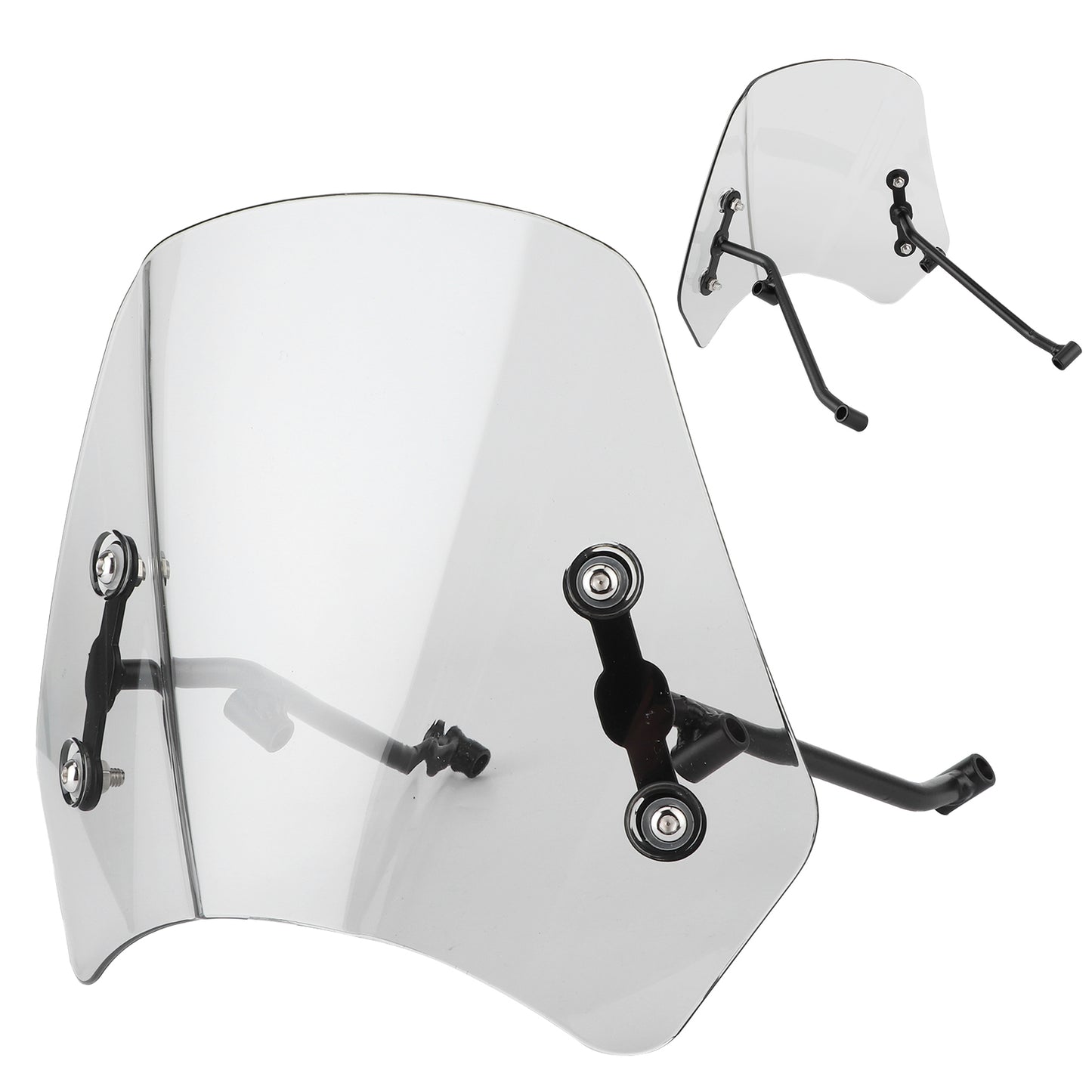 Auto Motorcycle Long Stents Windshield Windscreen Wind Deflector Parts For