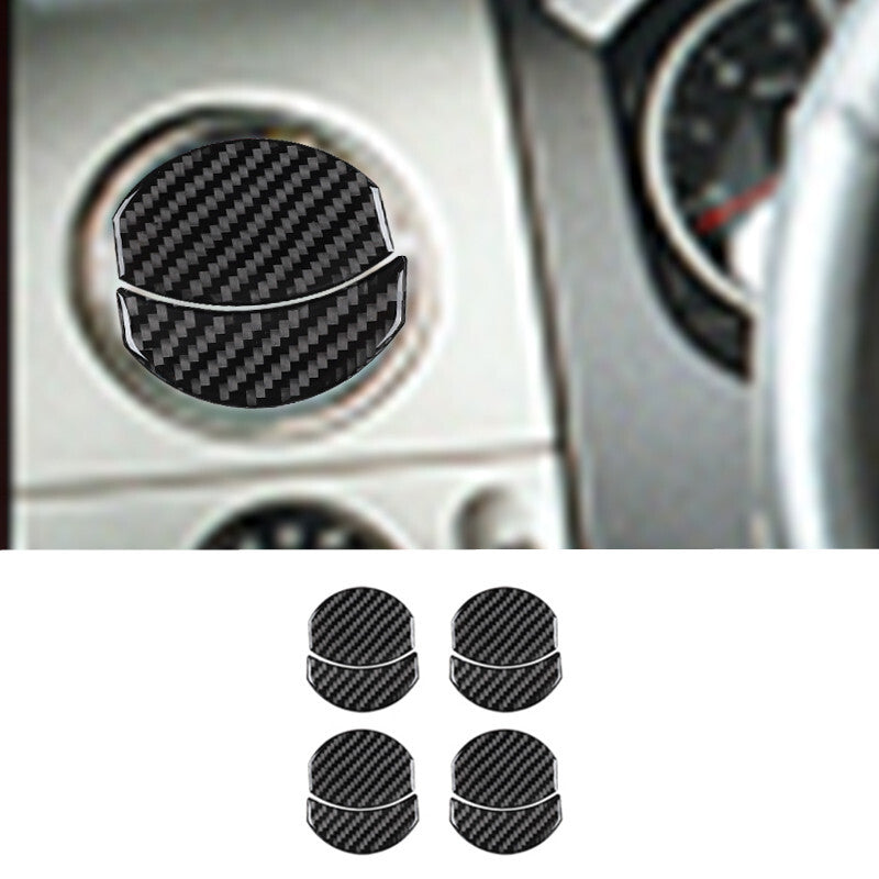 8Pcs Carbon Fiber Air Vent Outlet Panel Trim Cover for Ford F150 2004-2008
