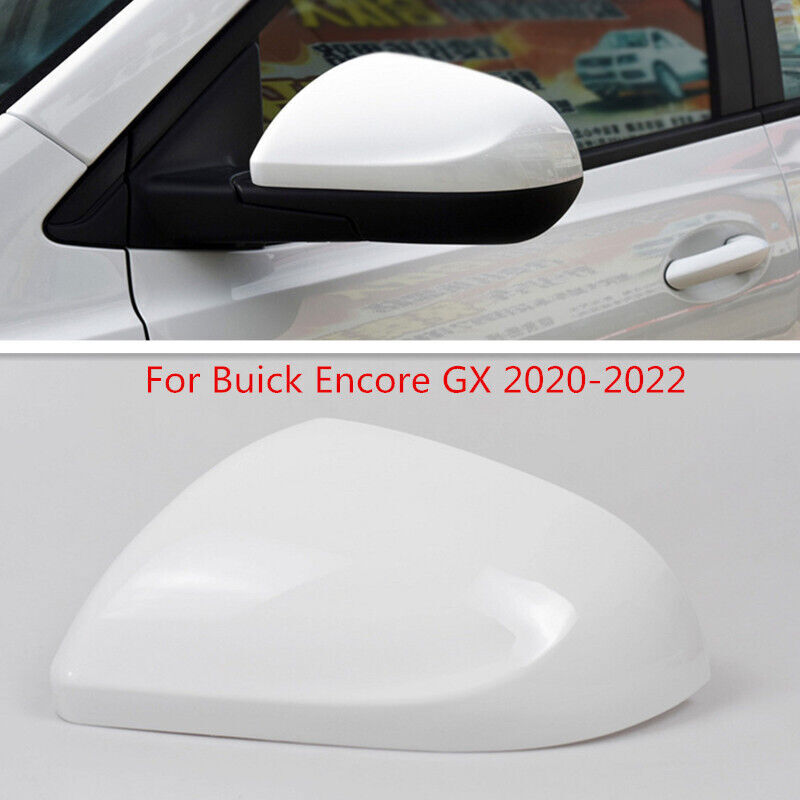 White LH Rearview Door Side Mirror Shell Cover Cap for Buick Encore GX 2020-2022
