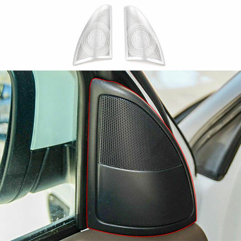 for Range Rover Sport 2010-13 Silver Aluminum A Post Speaker Frame Cover Trim 2X