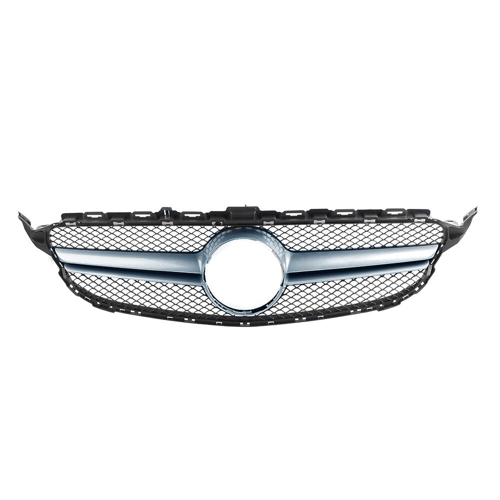 Front Bumper Hood Radiator Grille for Benz C Class W205 2015-2018