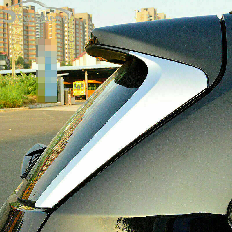2014-2019 for Toyota Highlander/Kluger Chrome Rear Window Side Spoiler Wing Trim