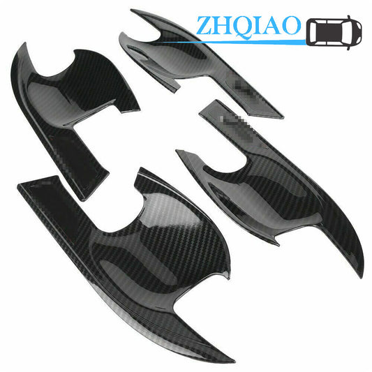 4pcs Carbon Fiber Style Door Bowl Handle Cover Trim Fit for Honda Accord 2018-2021