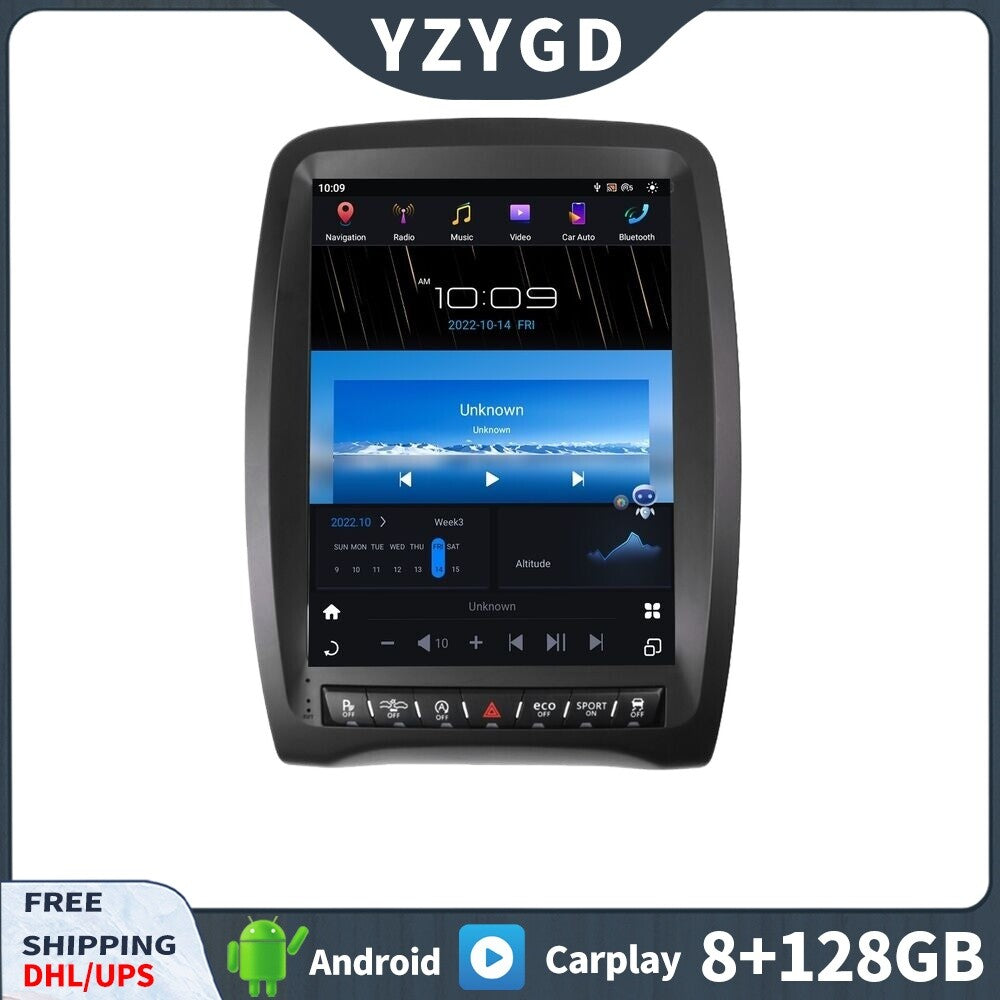 for Dodge Durango 2014-2016 Android CarPlay 2Din Car Radio Stereo Player Screen