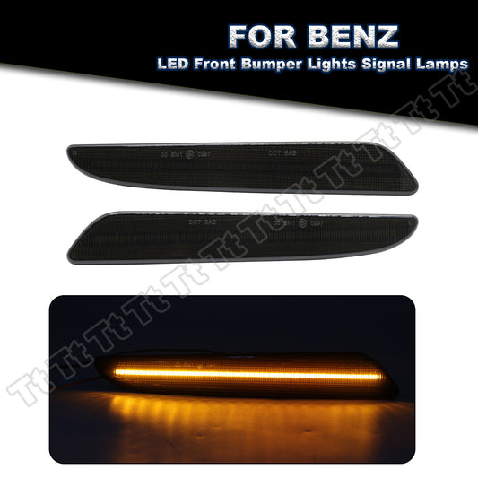 Two LED front bumper side marker lights suitable for 07-09 for Mercedes-Benz W211 E-Class E320