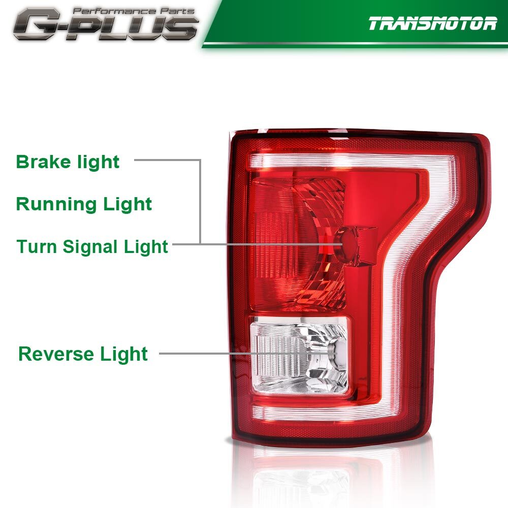 Suitable for 15-17 year old for Ford F-150 LH right halogen taillight assembly and brake light.