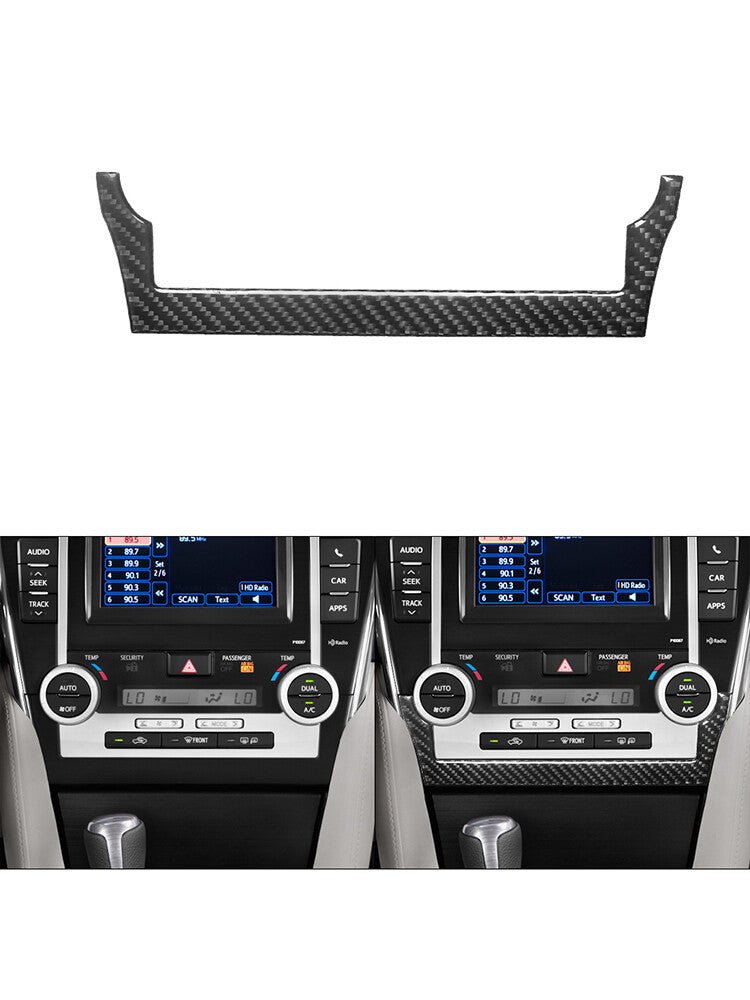 Carbon Fiber Under Central Control Air- for Co Trim Cover for Toyota for Camry 2012-2014