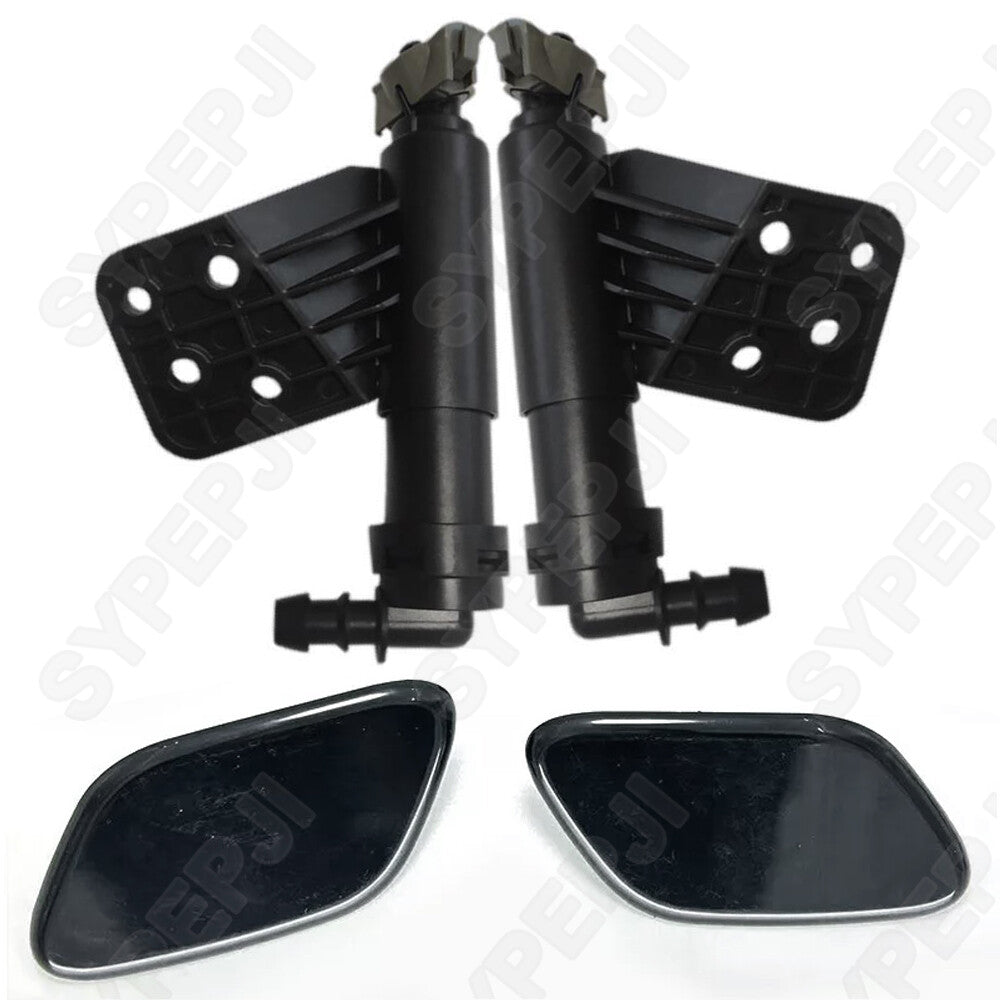 Two-pack of black headlight and washing machine nozzles (right and left) for Kia Sportage 2016-2019