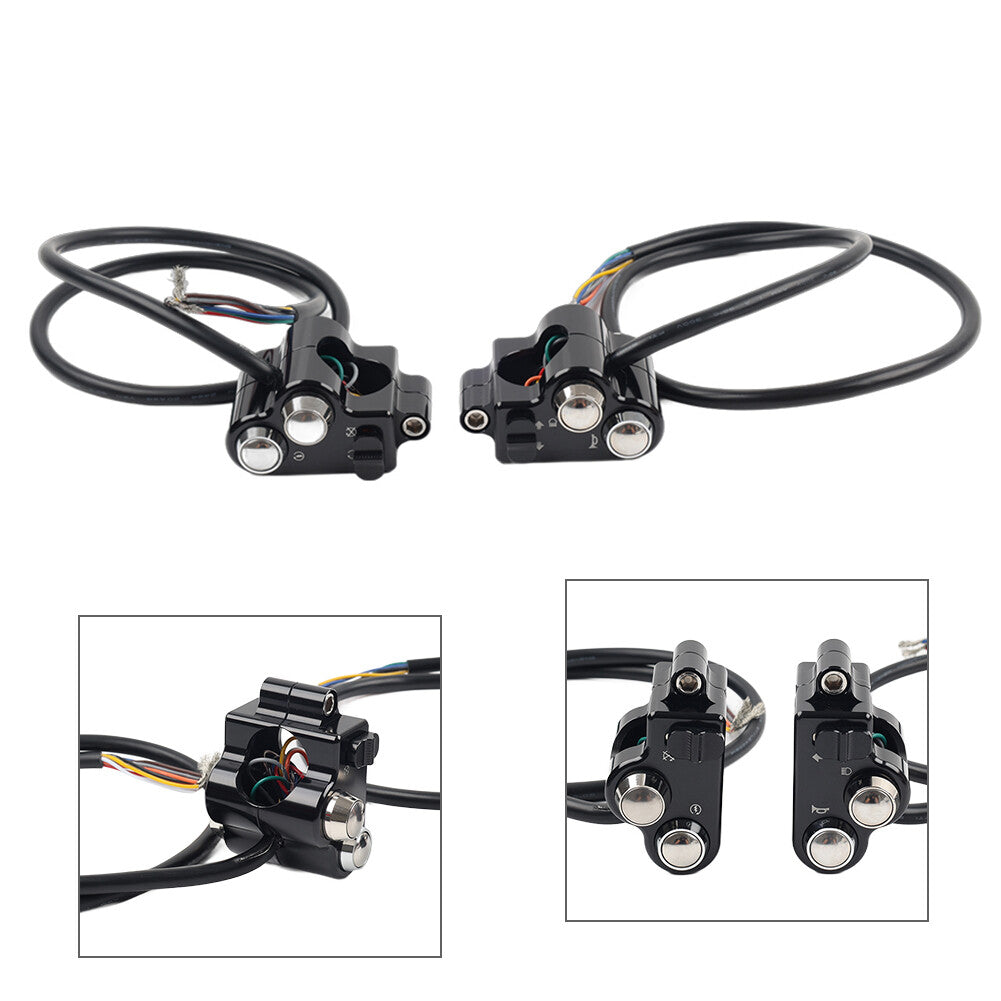 Motorycle CNC 1 25mm Handlebar Switch Controls Housing FITS for Harley Universal
