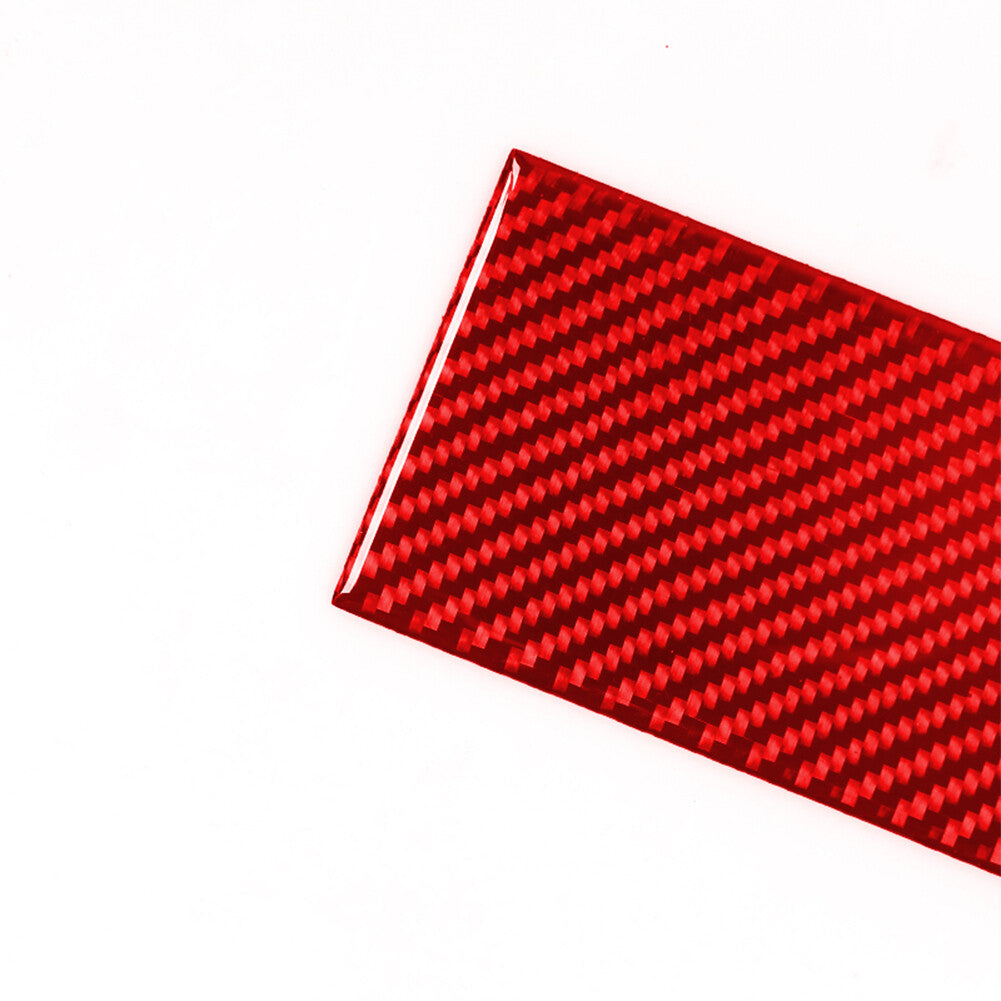Red Carbon Fiber Interior Left Of Gear Shift Cover Trim for Toyota Supra A90