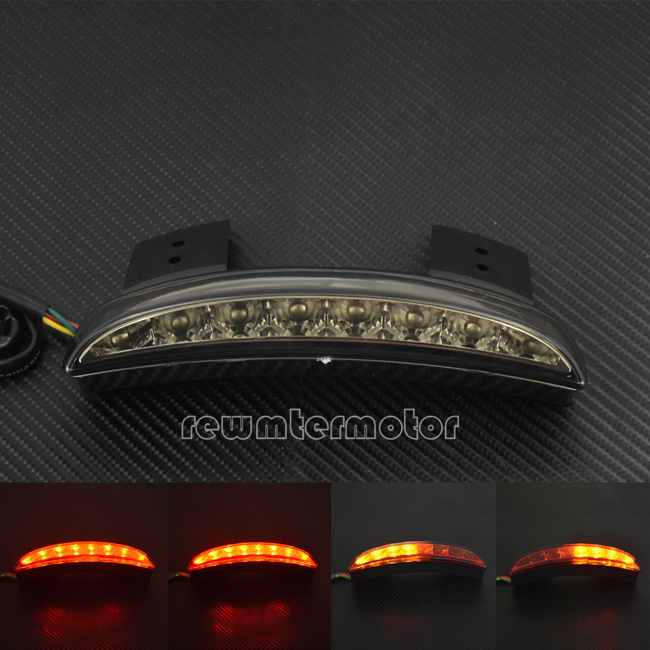 Chopped Smoke Lens Turn Signal Rear Brake Tail Light Fit for Harley Sportster XL