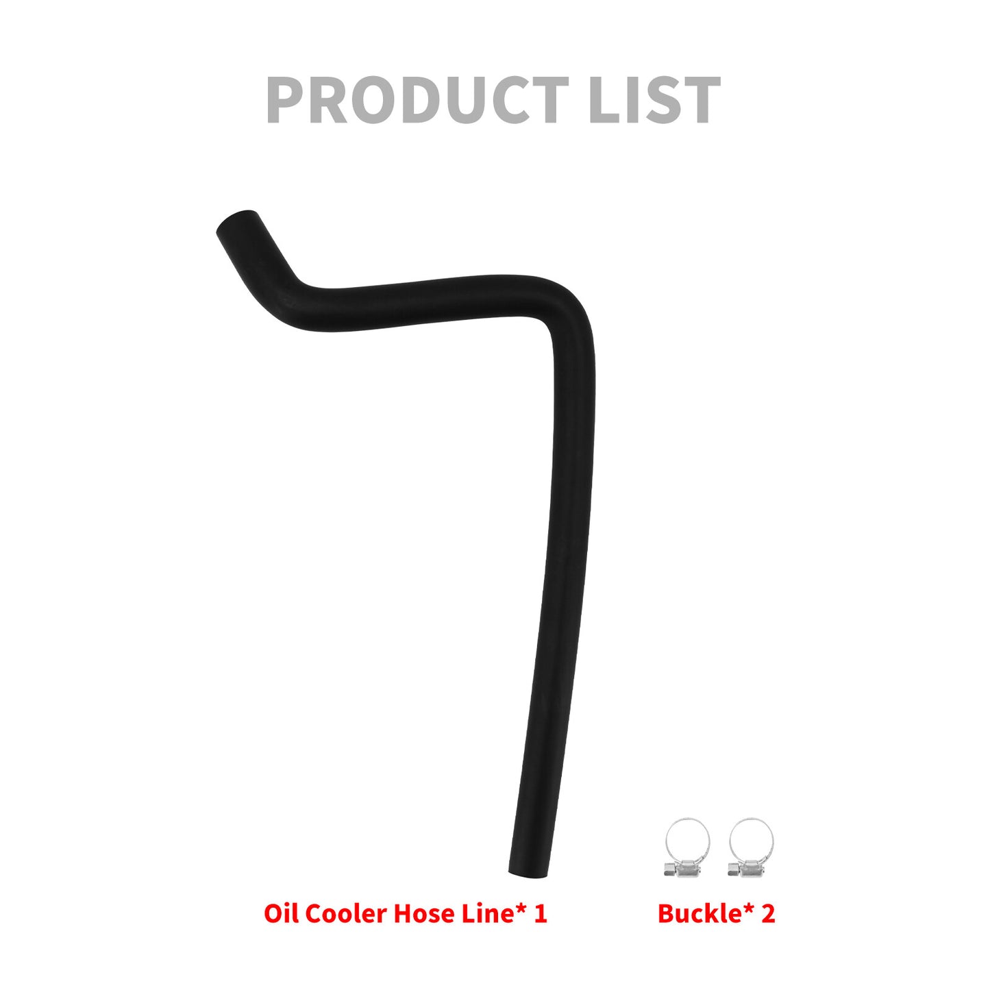 Black Tubo Scarico Oil Cooler Hose Line Fits for Harley Sportster 883 1200 06-13