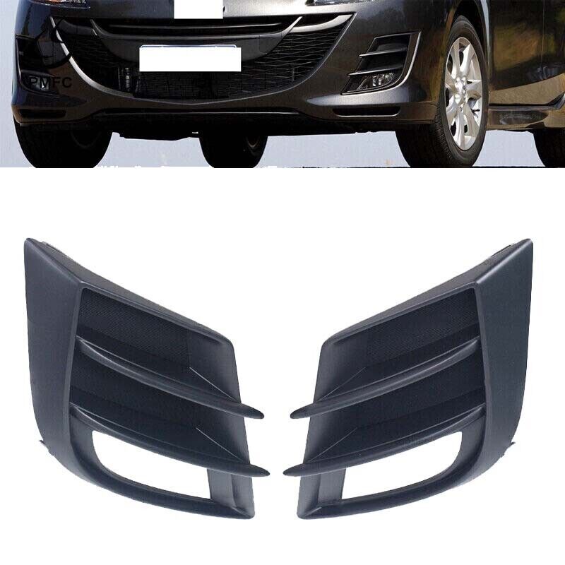 2x Front Bumper Fog Light Lamp Cover Grille Fit for Mazda 3 M3 BL BK 2009-2013
