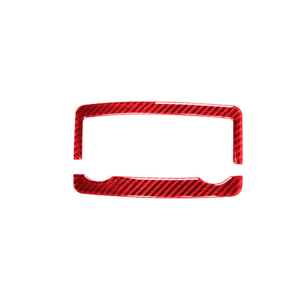 Red Carbon Fiber Rear Roof Light Frame Cover Trim for BMW X5 E70 X6 E71 2008-13