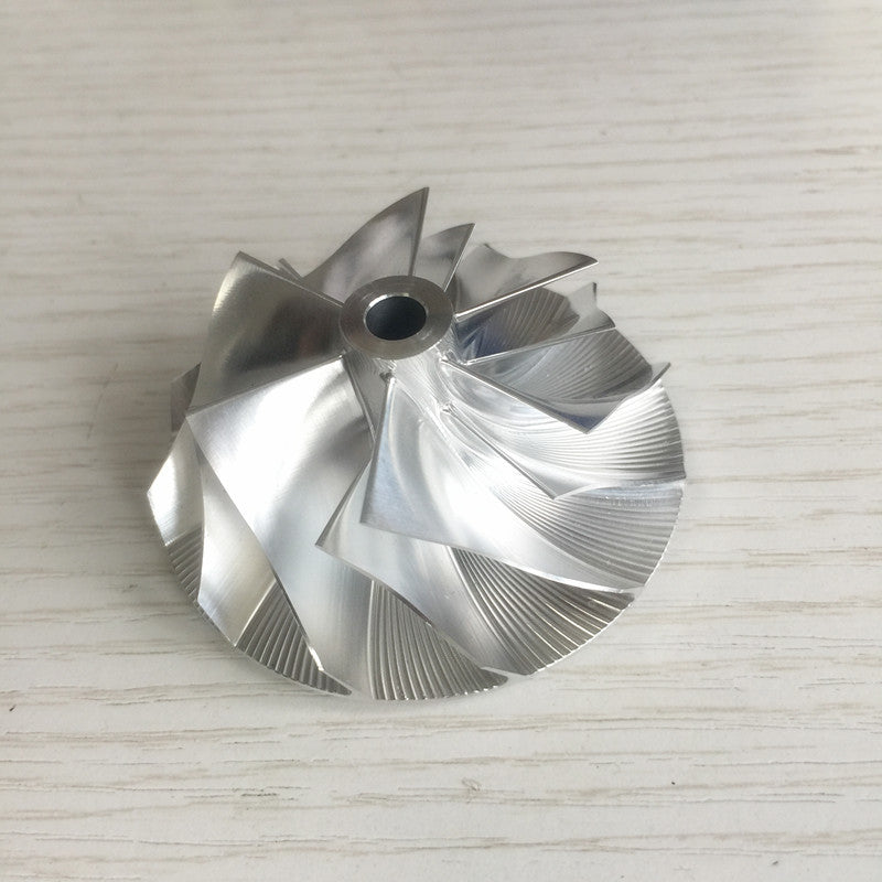 T2 44.60/60.13 mm 6+6 Blade Turbine Blank Compressor Wheel
