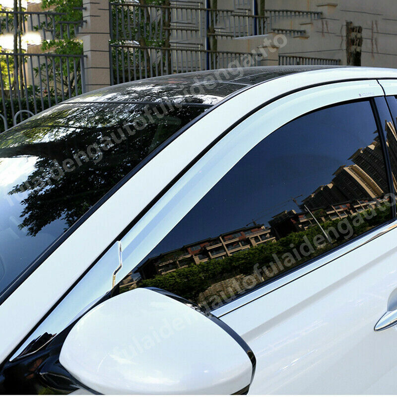 6for Nissan Altima 19-22 Chrome Side Window Vent Visor Sun Rain Deflector Guard