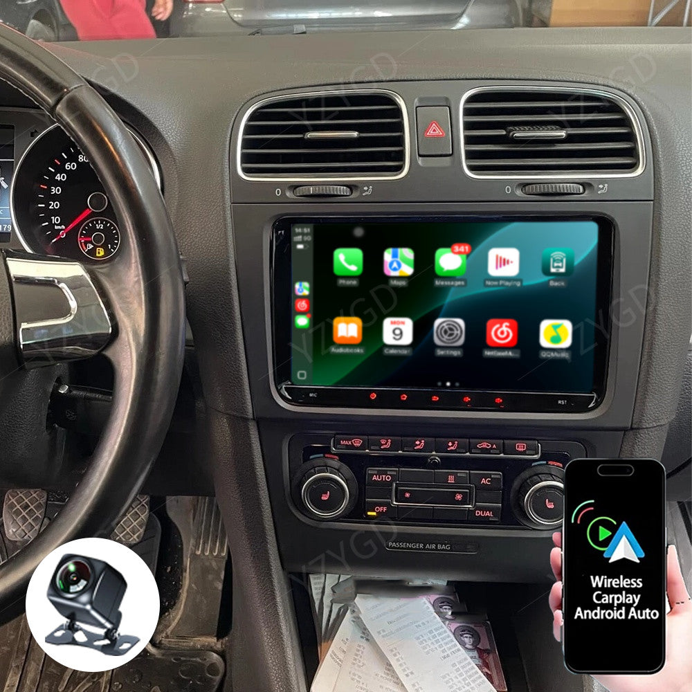 for Volkswagen for Golf Plus 2004-2013 Stereo Android Carplay Car Radio Screen GPS