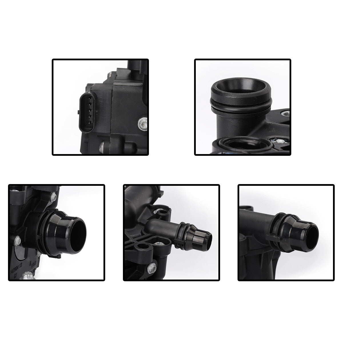 new coolant thermostat assembly for BMW 330i, 430i, 530i, and 540i (model number 11537644811).