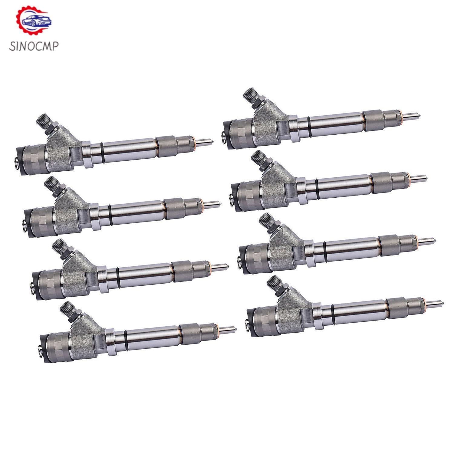 8PCS Common Rail Fuel Injectors for GMC for Chevy Savana Duramax 0986435521