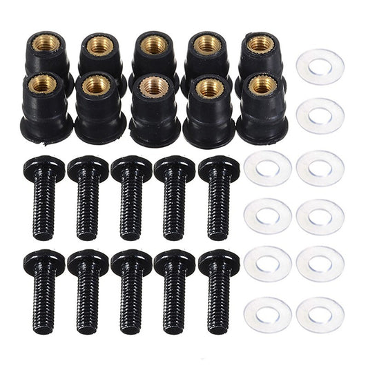 10PCS Windscreen Windshield Bolt Screw Kit Fit For GSF1200 GSX1250FA DL650/1000
