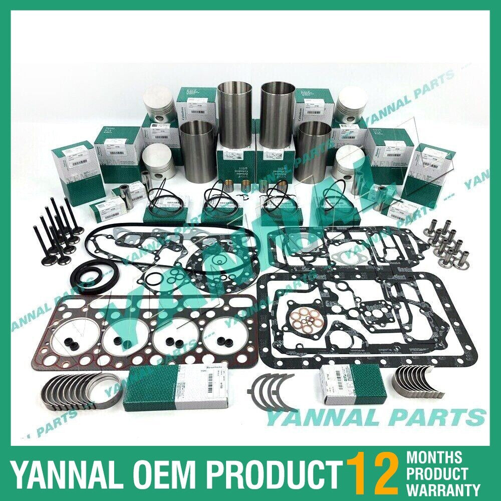 V1702 V1702B Overhaul and Reconstruction Kit for Kubota Indirect Injection for Bobcat 743