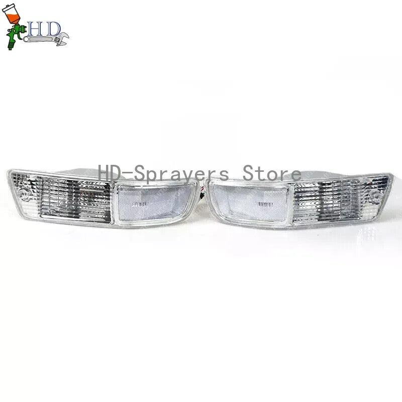 1 pair of transparent front bumper fog lights for 1998 and 1999 for Toyota RAV4, no bulbs, no wires.