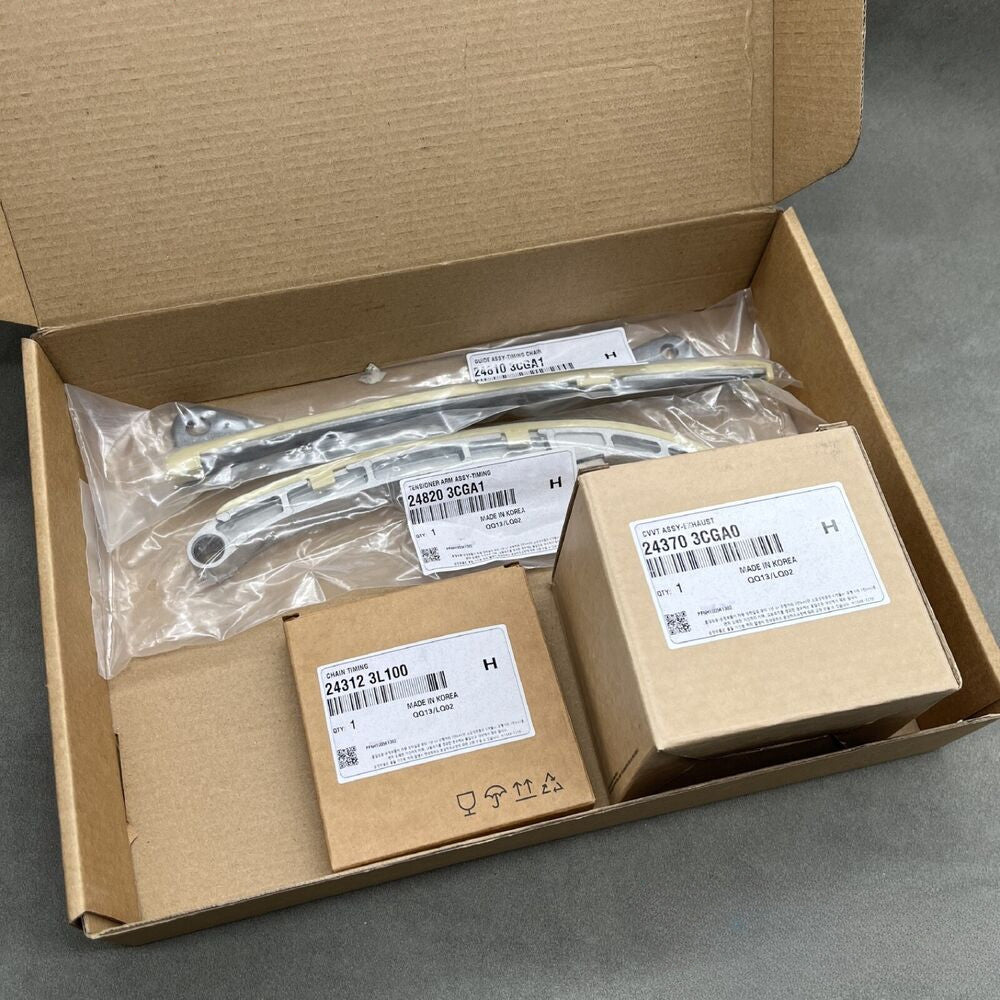 New OE timing chain kit for 12-17 AZERA SANTA FE SEDONA SORENTO 3.3L 243123CGA2