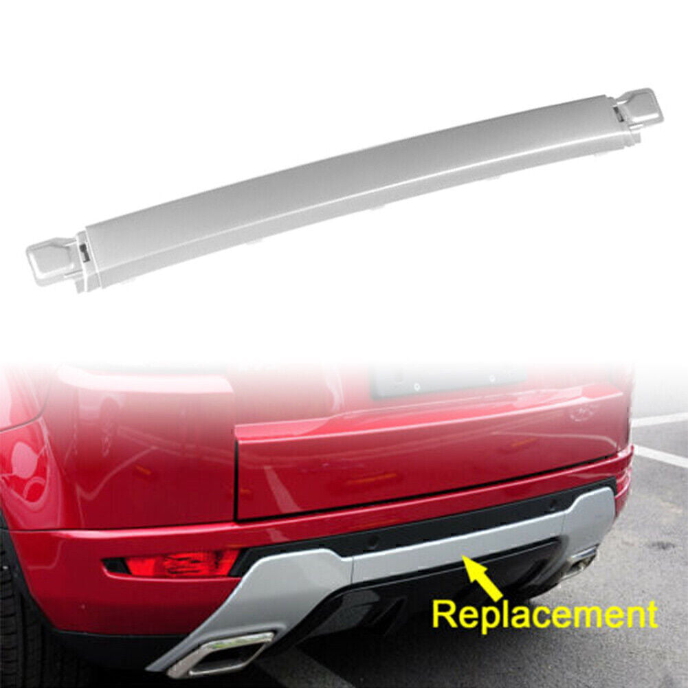 Rear Bumper Lower Central Silver Bar Trim Cover for Range Rover Evoque 2012-2018