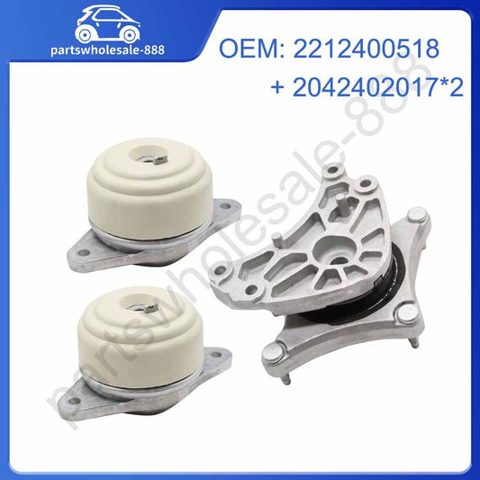 3-Piece Engine, Motor, and Transmission Mounting Kit for Mercedes-Benz C250, E250, GLK350 2042402017