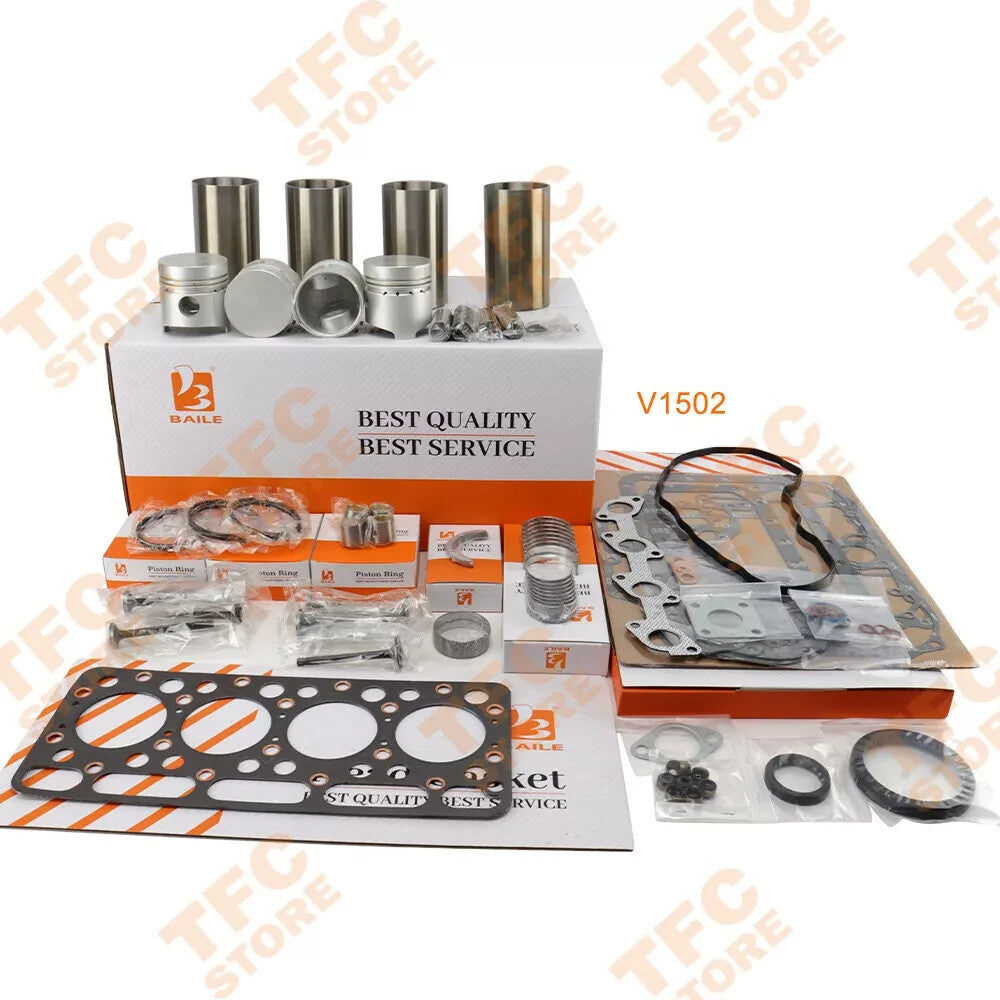 V1502 For Kubota Engine Overhaul Rebuild Kit With Piston Ring Full Gasket Kit??