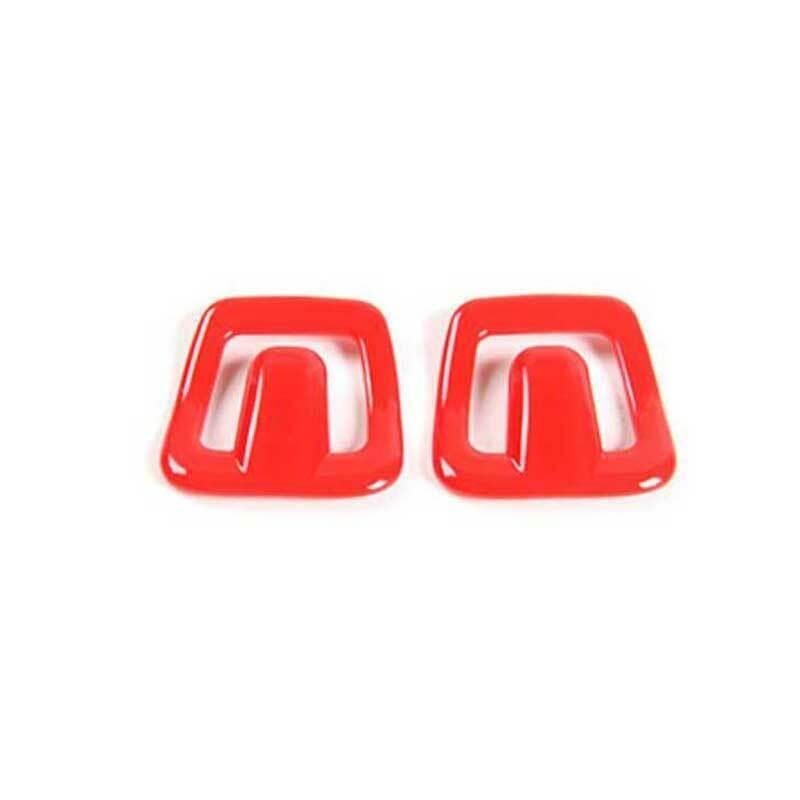 for Ford for Mustang 2015-2022 Paint Red for Seat Headrest Switch Button Cover Trim 2PCS