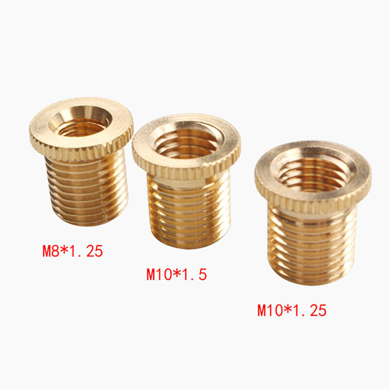 3Pcs Gear Shift Knob Thread Adapter M8x1.25 M10x1.25M10x1.5 Nut Insert Kit