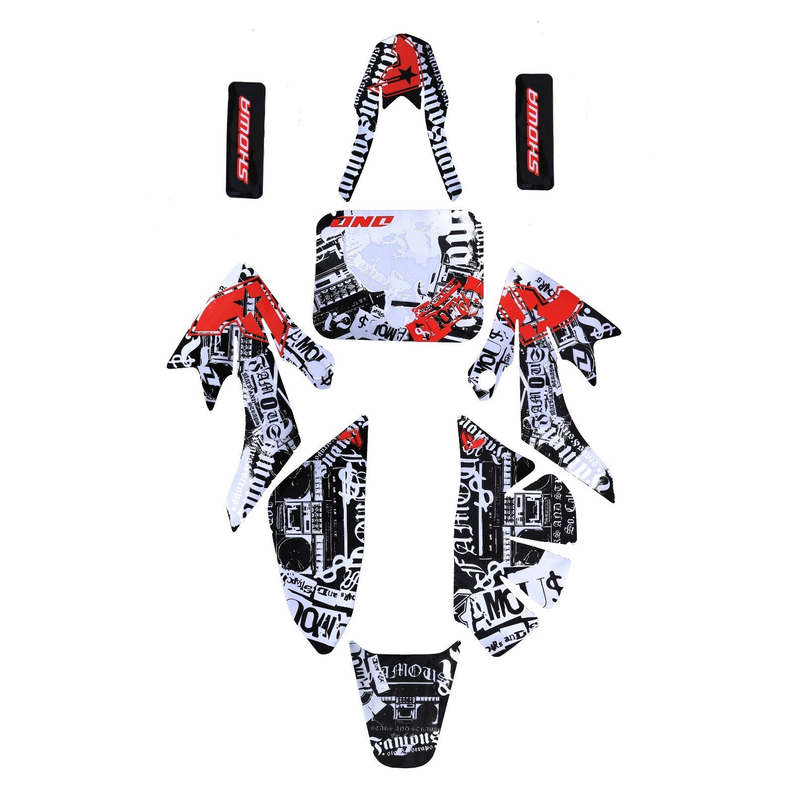 Rectifier graphic decals for Honda CRF50 110cc 125cc Dirt Bike Motocross