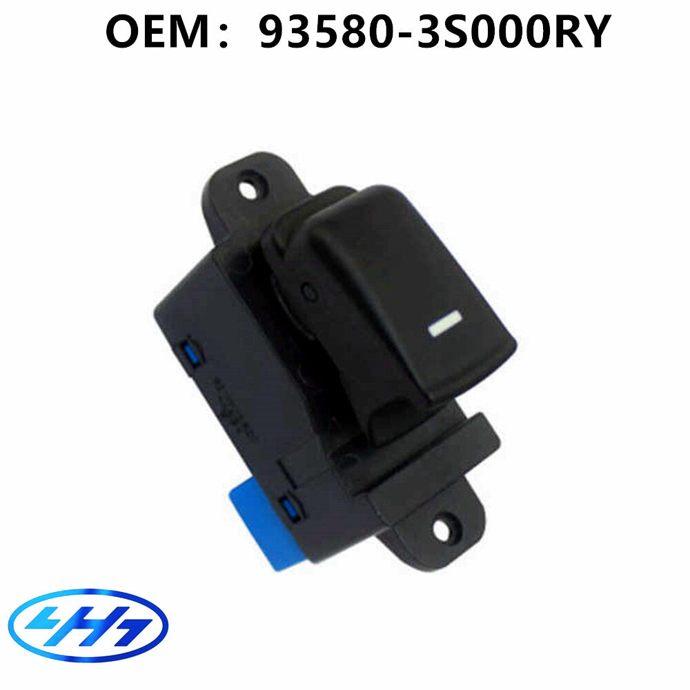 93580-3S000RY Rear Door Power Window Switch Black for Hyundai Sonata 2010-15
