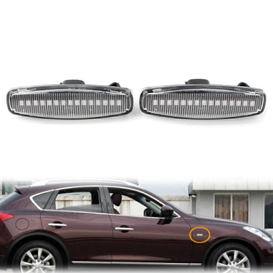 Fit for Nissan Fuga for Infiniti EX25 M35 Q60 Q70 QX50 LED Sequential Side Marker Light