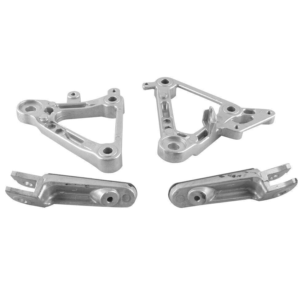 Front Rider Footrest Foot Pegs Brackets for Honda CBR 400 1988 1989 NC23