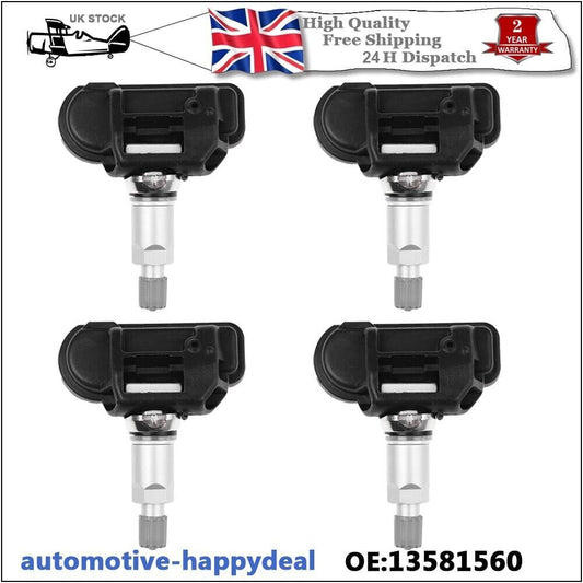 4X TPMS Tire Pressure Sensor 13598775 for Vauxhall Astra for Corsa Zafira Insignia