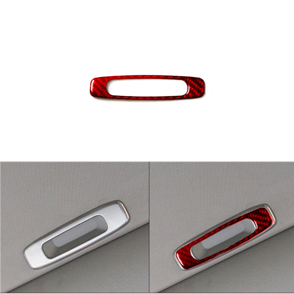 Red Carbon Fiber Sunroof Handle Decorative Trim Cover for Toyota for Camry 2007-2011