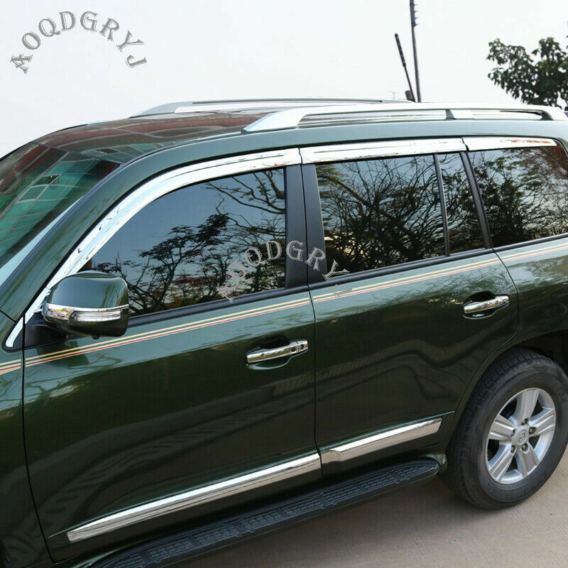 10X Side Window Wind Deflector Visor Rain Guard for Toyota for Land Cruiser 2008-21