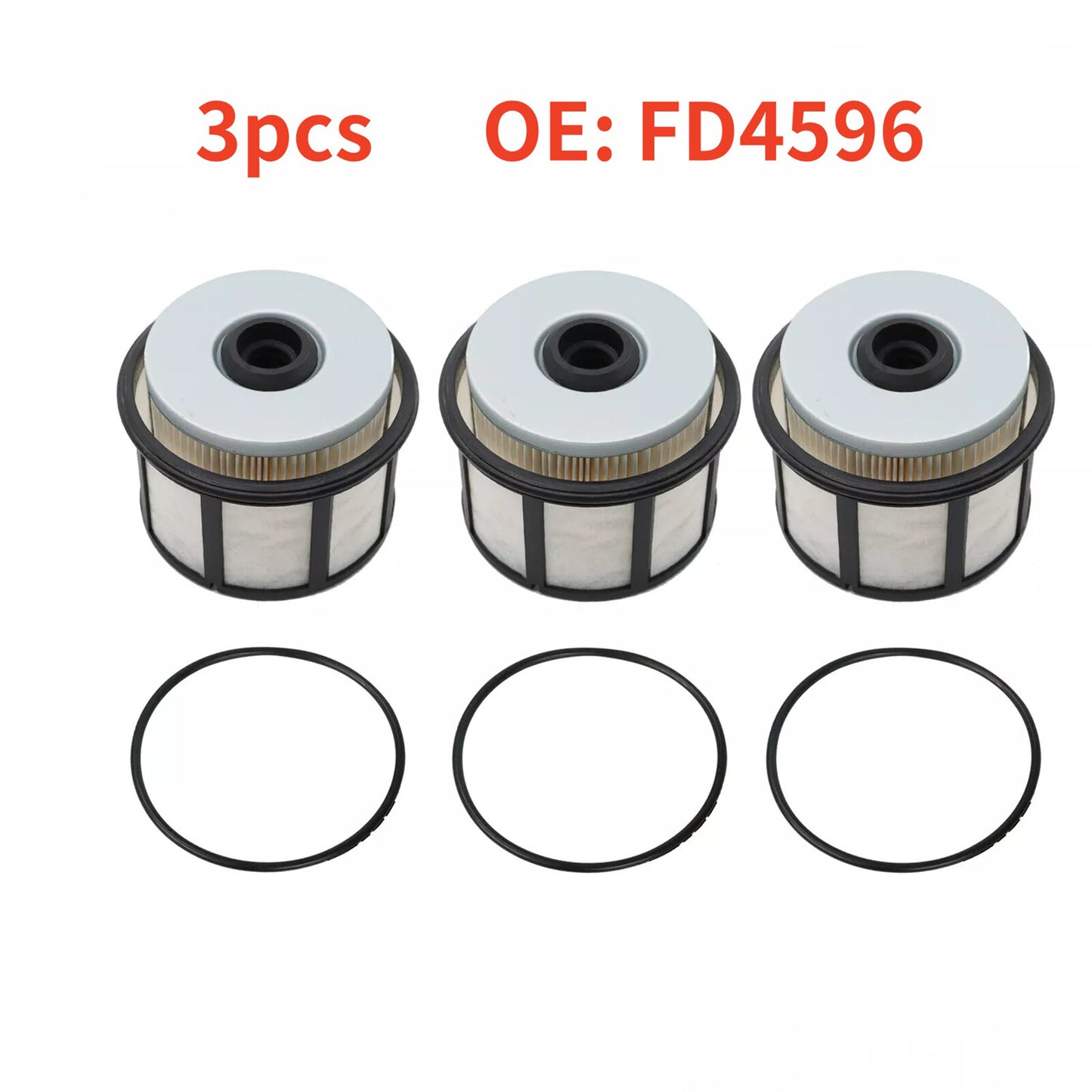 3Pcs 7.3L Diesel Fuel Filter for Ford F250 F350 F450 F550 SUPER DUTY 1999-2003