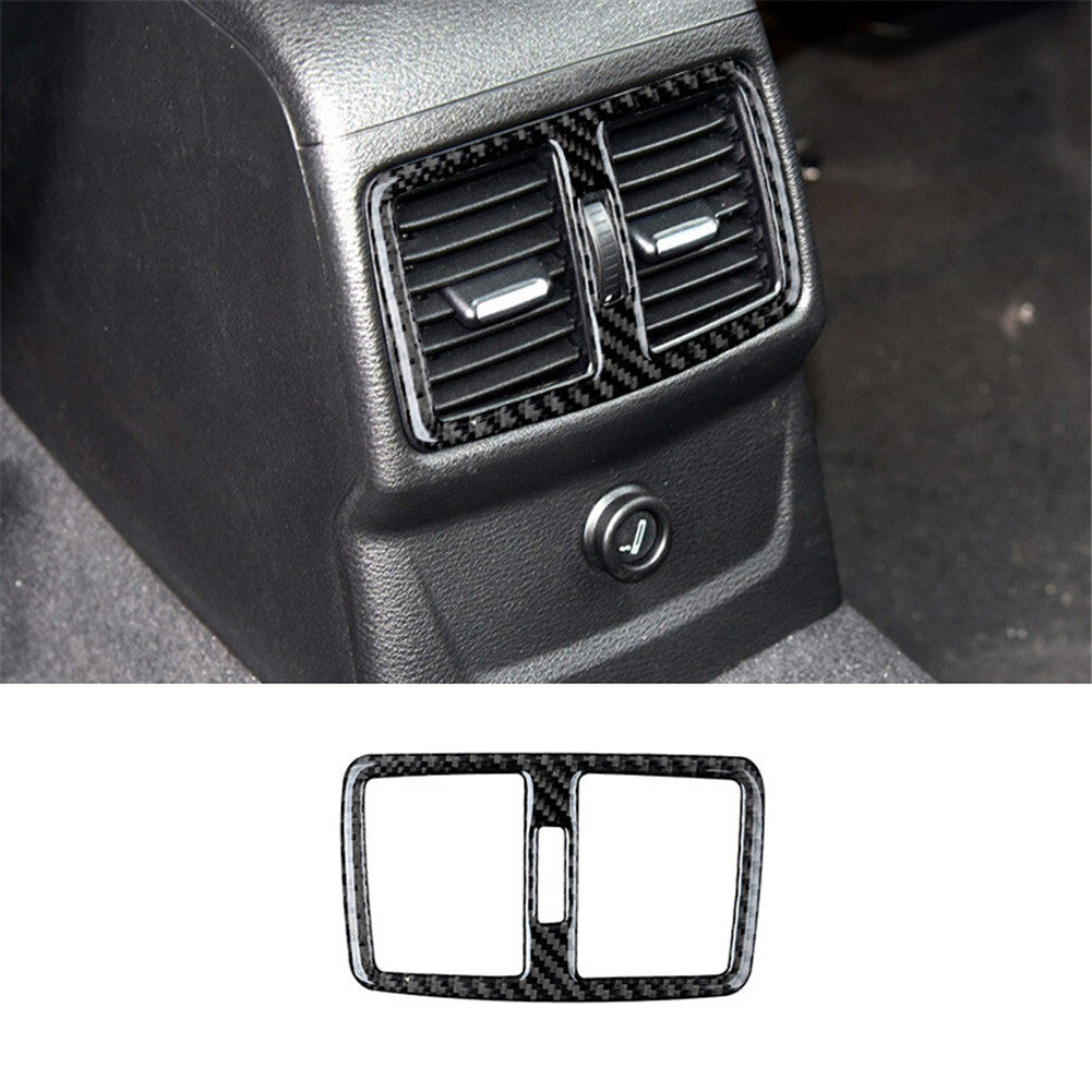 Carbon fiber vent outlet rear trim for BMW X1 F48 2016-2018