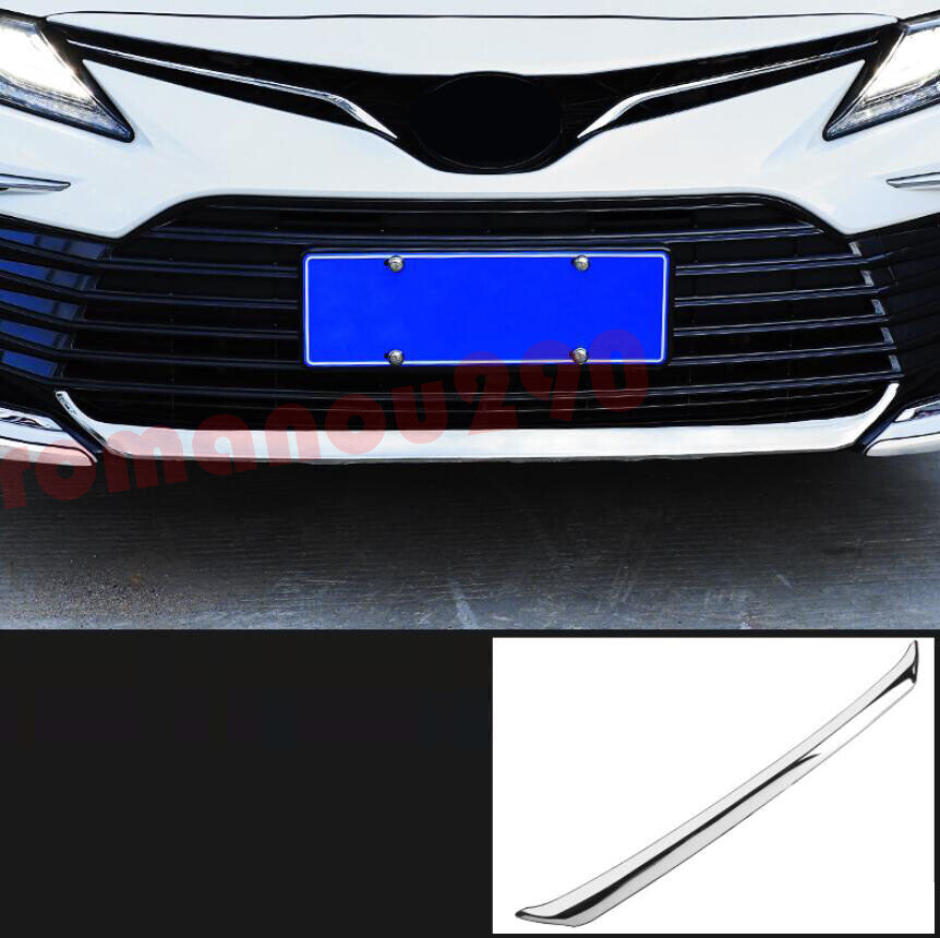 for Toyota for Camry LE XLE 2021-2023 Chrome Steel Front Bumper Cover Trim Kit 3Pcs