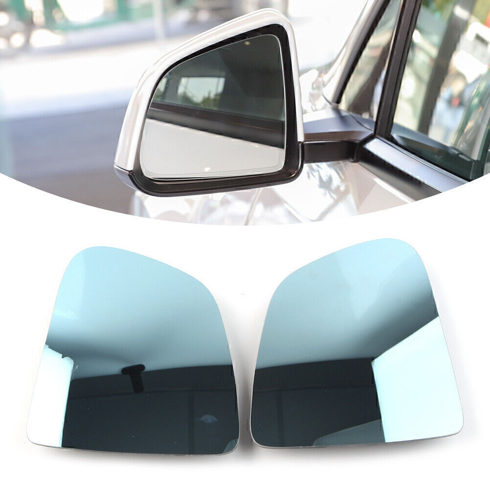 Pair Blue Lens Heating Waterproof Car Rearview Mirror for Tesla for Model Y