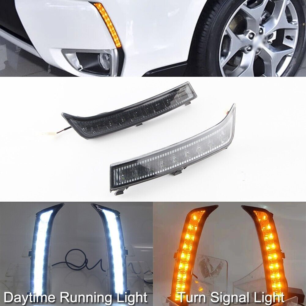 for Subaru Forester 2013-2018 Pair Daytime Running Light LED DRL Fog Lamp LHRH