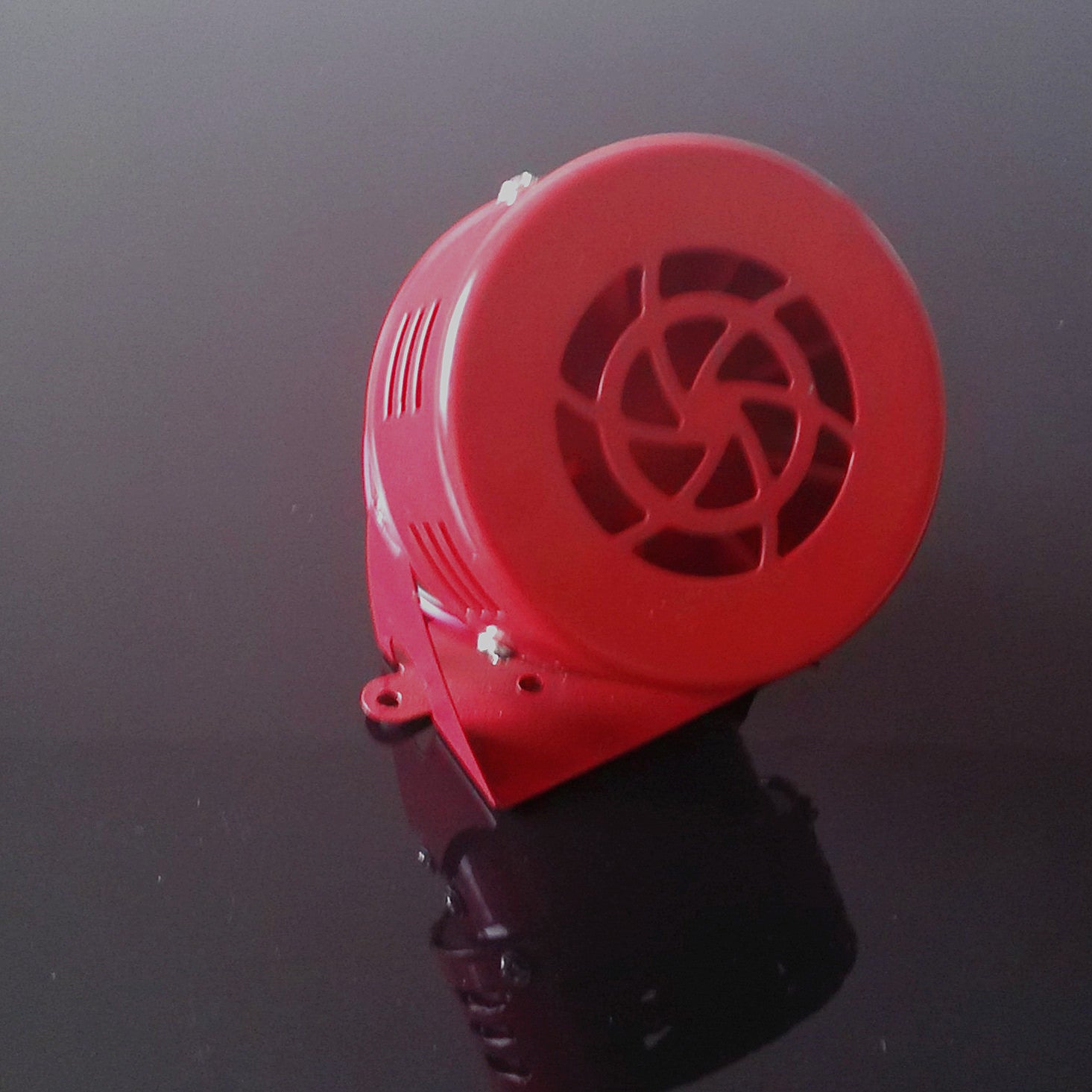 12V Motor Driven Air Raid Siren Red Horn Sound Fire Security Rescue