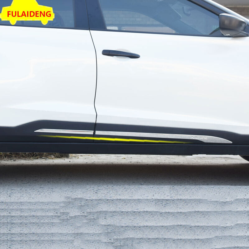 Silver Side Door Body Protection Molding Cover Trims for Nissan Kicks 2017-2021