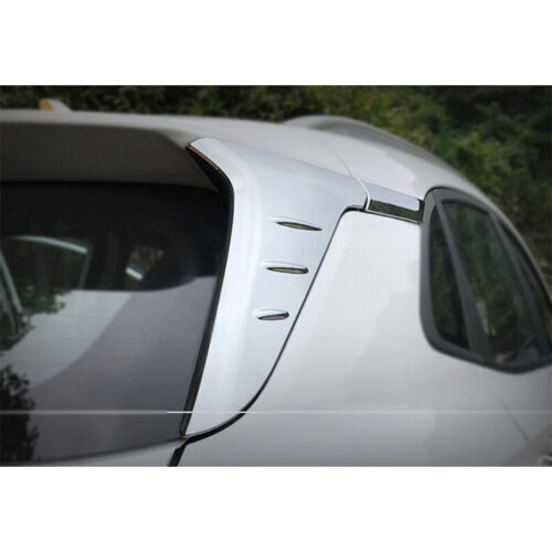 for Hyundai Kona 2018-2023 Chrome Rear Door Trunk Side Pillar Cover Spoiler Trim